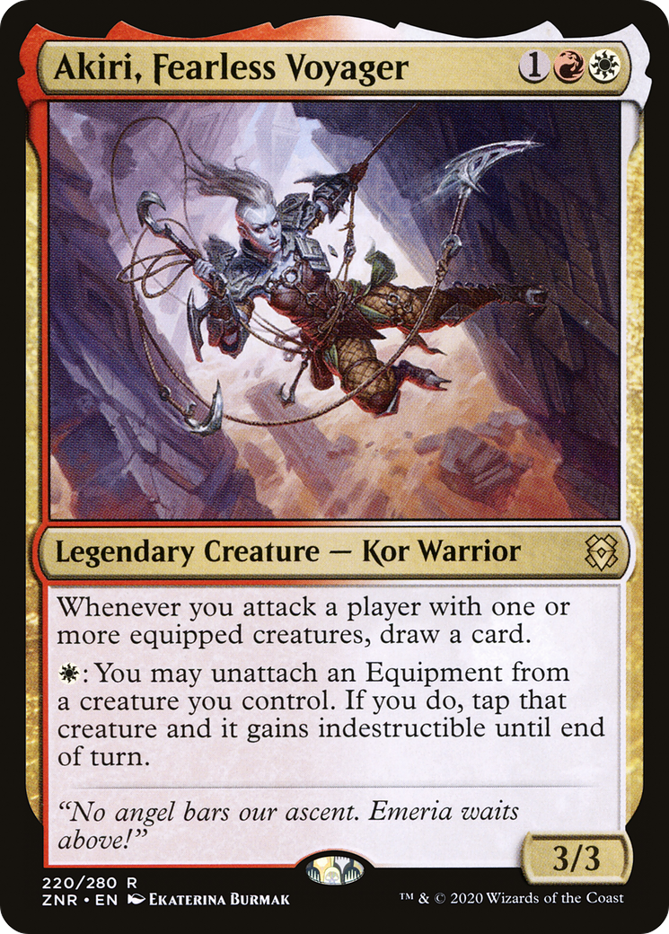 Akiri, Fearless Voyager (ZNR-220) [Zendikar Rising] Foil