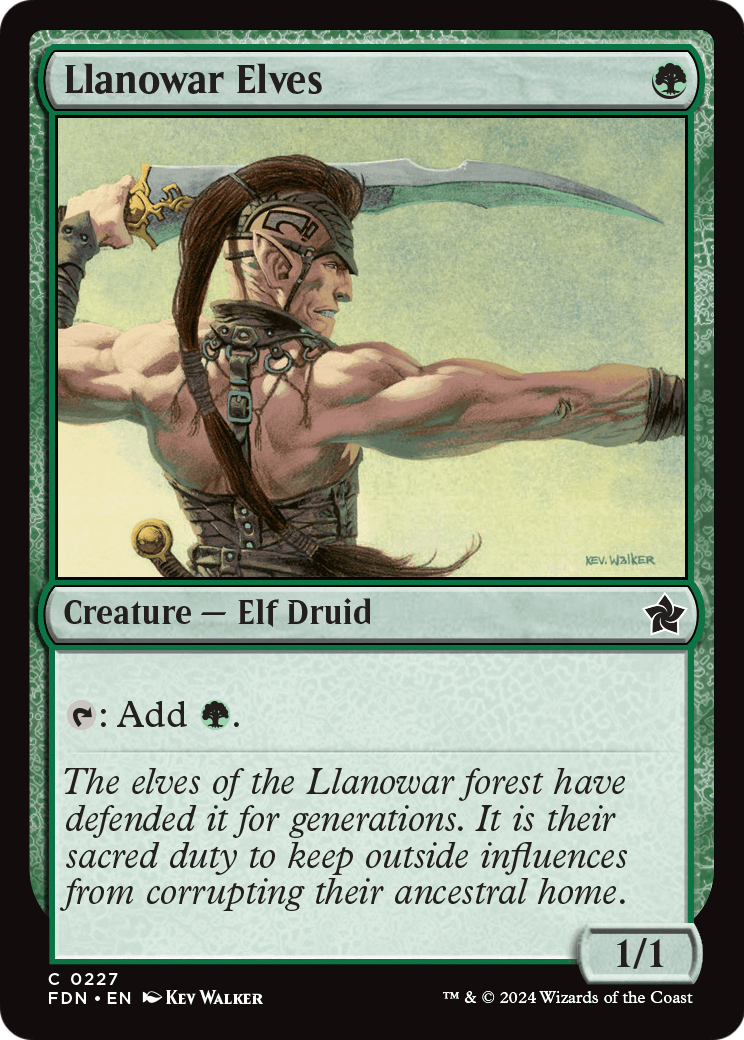 Llanowar Elves (FDN-227) [Foundations]