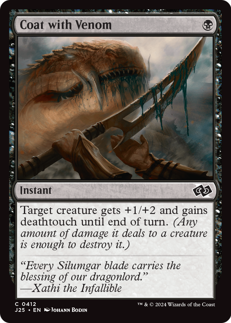 Coat with Venom (J25-412) [Foundations Jumpstart]