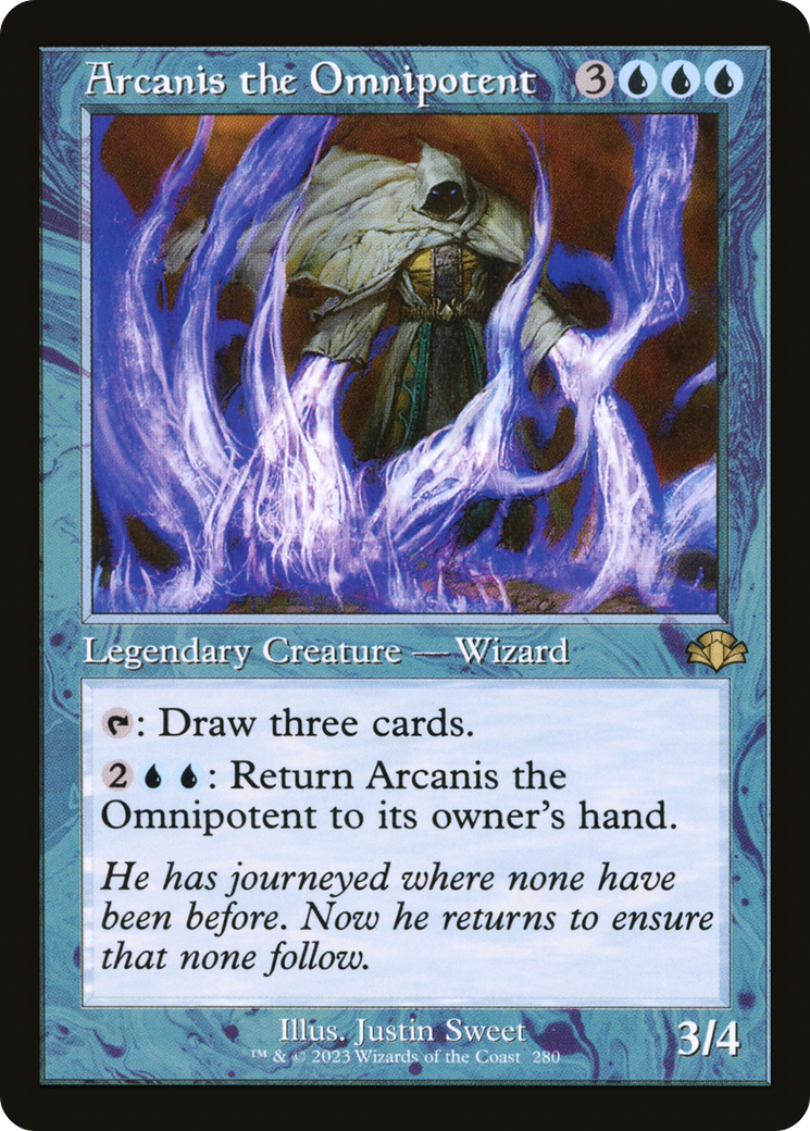 Arcanis the Omnipotent (Retro Frame) (DMR-280) [Dominaria Remastered] Foil