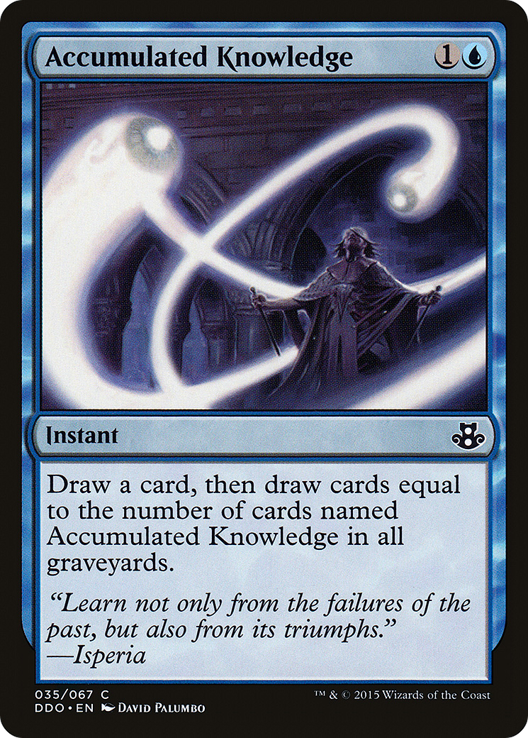 Accumulated Knowledge (DDO-035) [Duel Decks: Elspeth vs. Kiora]