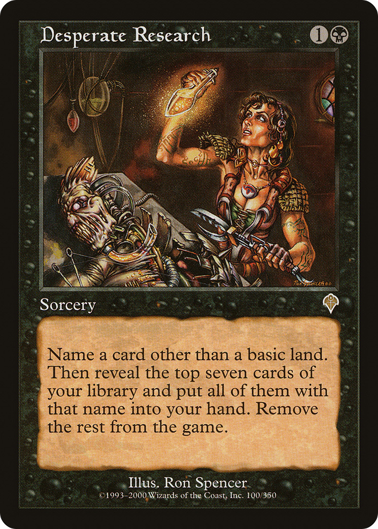 Desperate Research (INV-100) [Invasion]