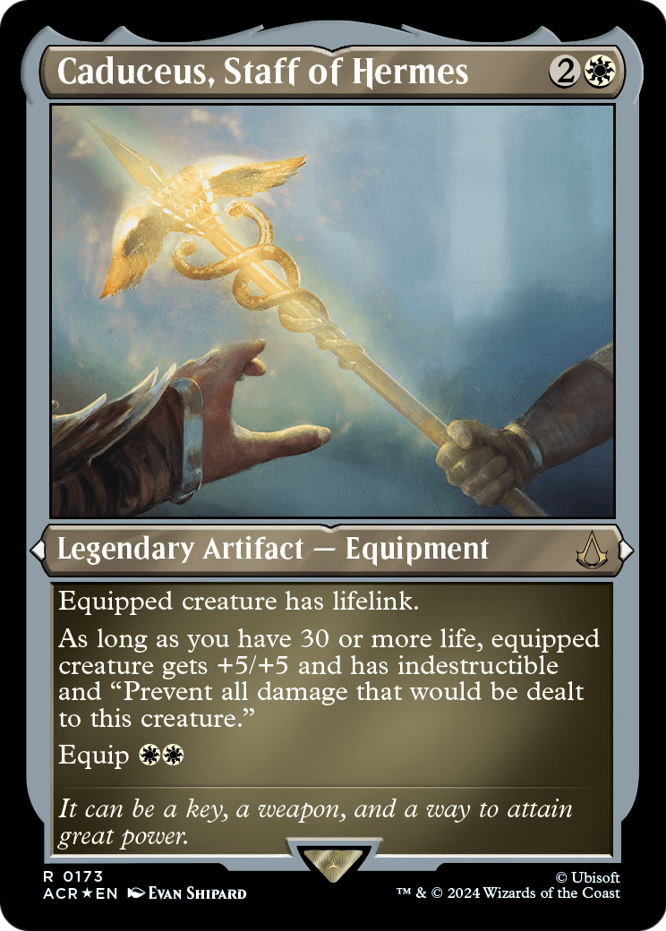 Caduceus, Staff of Hermes (Foil Etched) (ACR-173) [Assassin's Creed] Foil