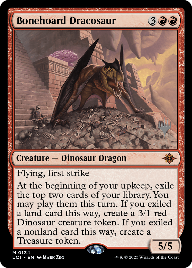 Bonehoard Dracosaur (PPLCI-134) [Promo Pack: The Lost Caverns of Ixalan Promos]