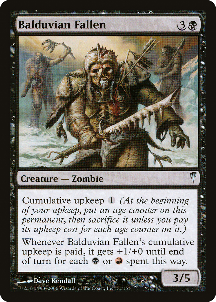 Balduvian Fallen (CSP-051) [Coldsnap] Foil
