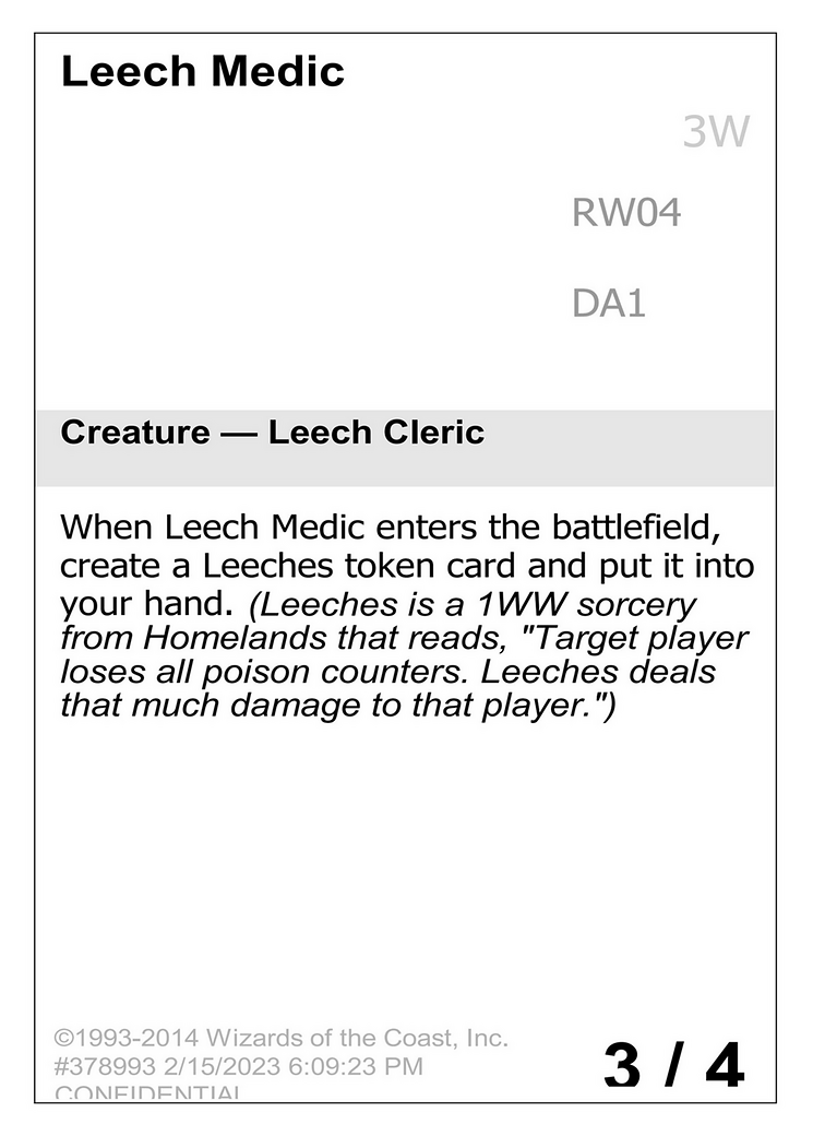 Leech Medic [Unknown Event]