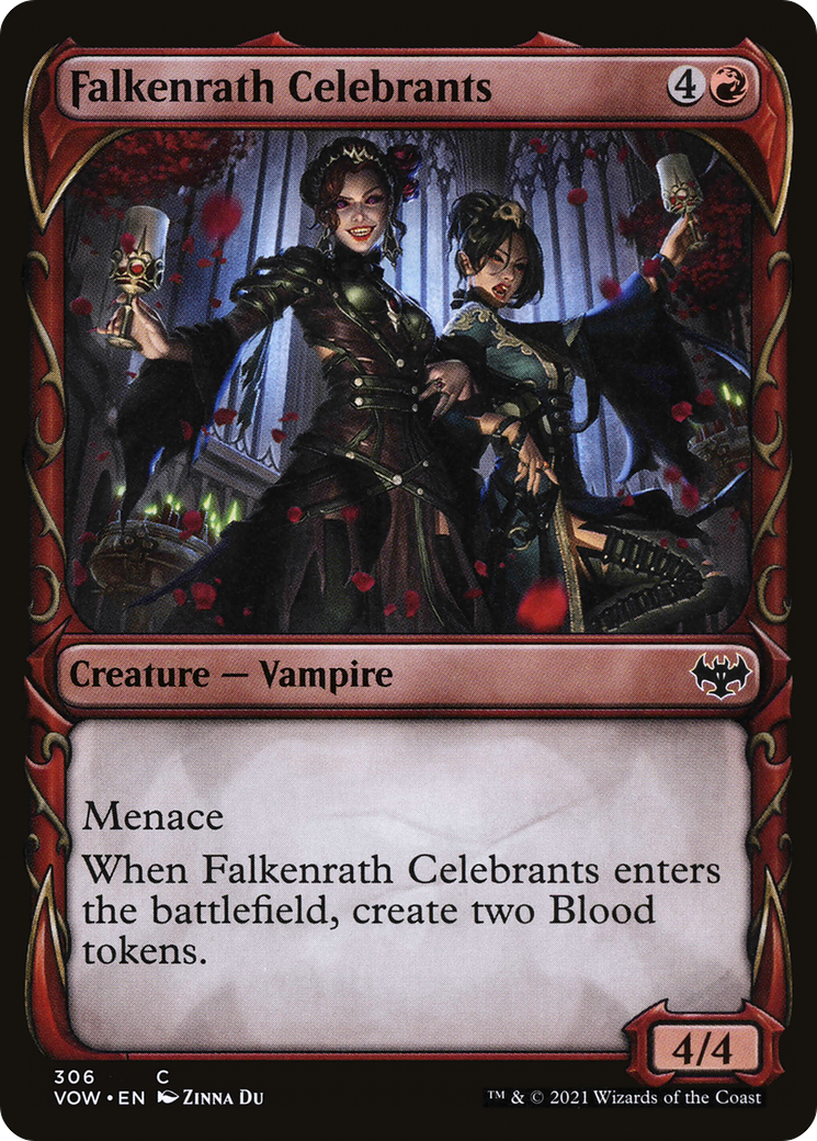Falkenrath Celebrants (Showcase) (VOW-306) [Innistrad: Crimson Vow]