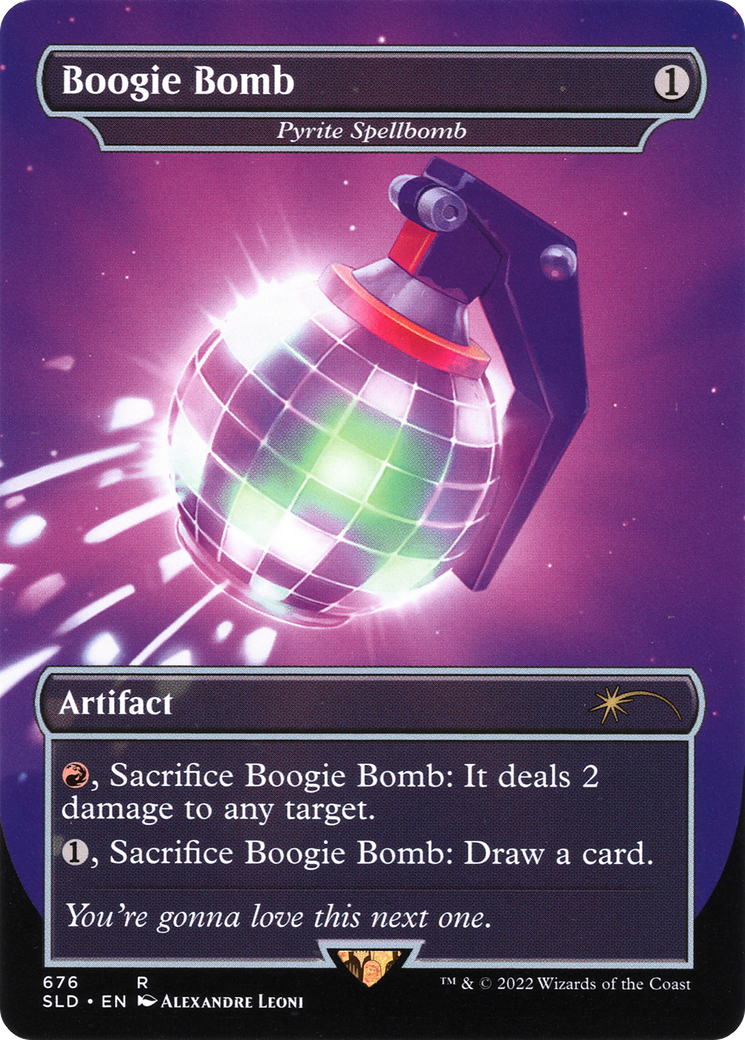 Boogie Bomb - Pyrite Spellbomb (SLD-676) (Borderless) [Secret Lair Drop] Foil