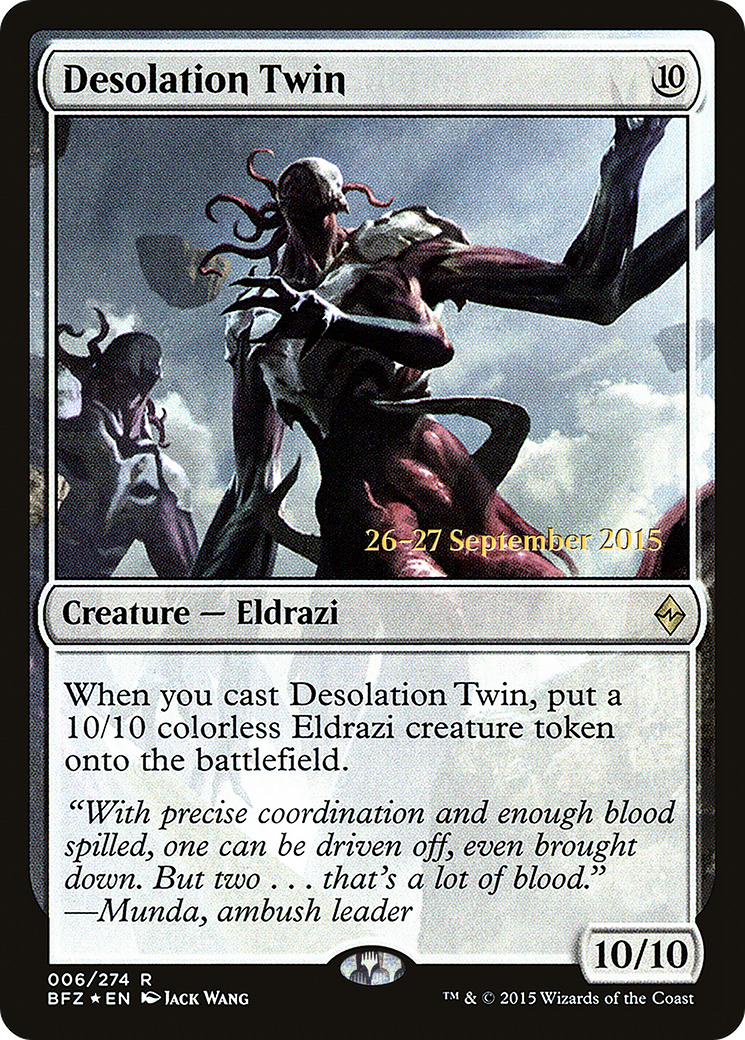 Desolation Twin (PRE-06S) [Battle for Zendikar Promos] Foil