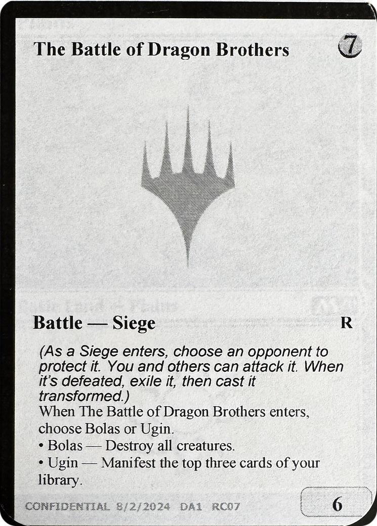 The Battle of Dragon Brothers // Fate Reforged (UNK-RC07B) [Unknown Event]