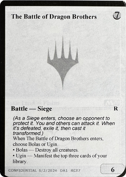 The Battle of Dragon Brothers // Fate Reforged (UNK-RC07B) [Unknown Event]