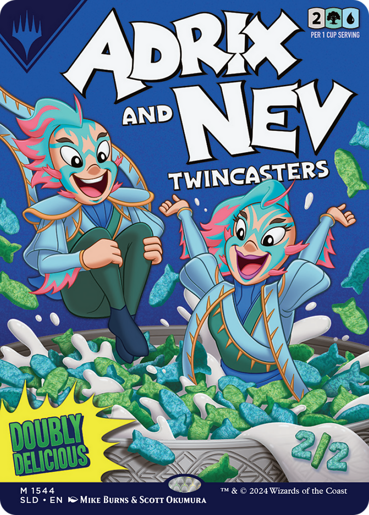 Adrix and Nev, Twincasters (SLD-1544) (Borderless) [Secret Lair Drop]
