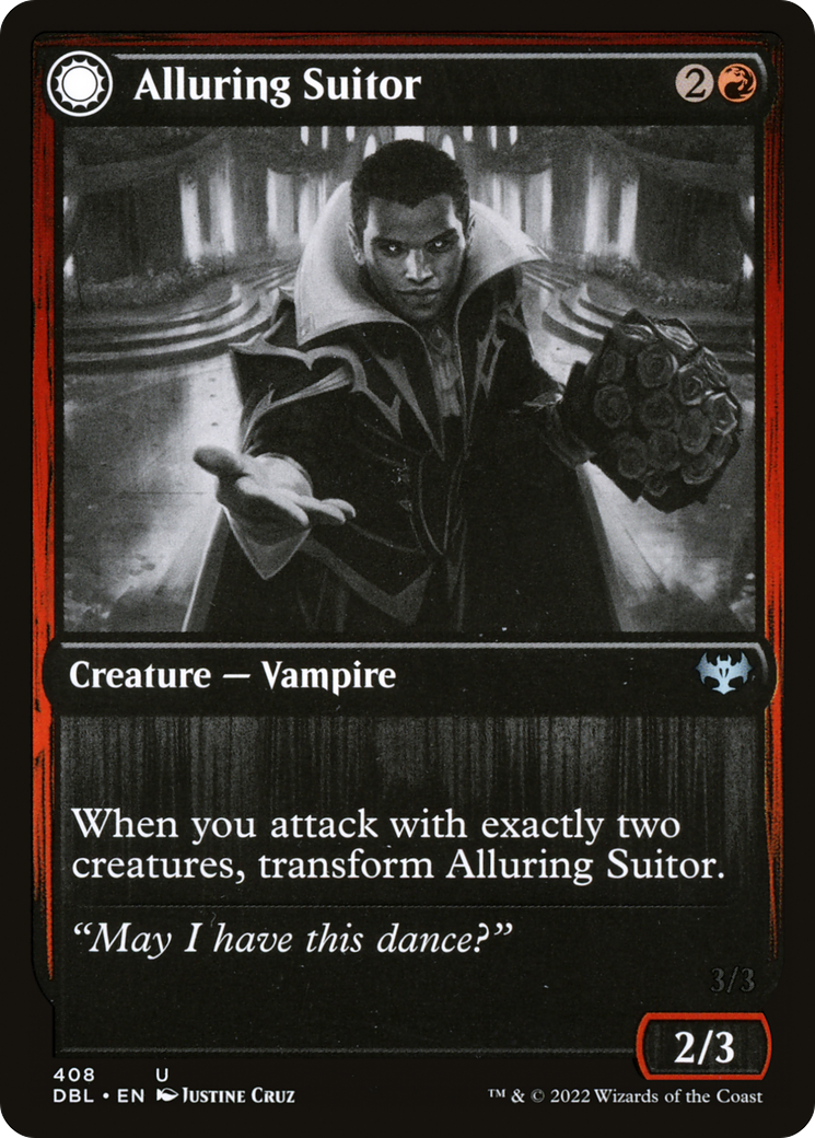 Alluring Suitor (DBL-408) [Innistrad: Double Feature] Foil
