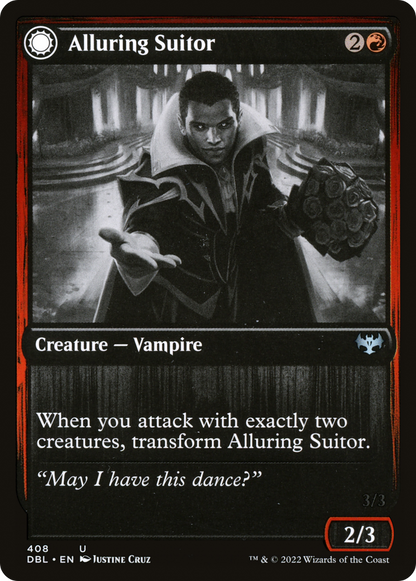 Alluring Suitor (DBL-408) [Innistrad: Double Feature] Foil