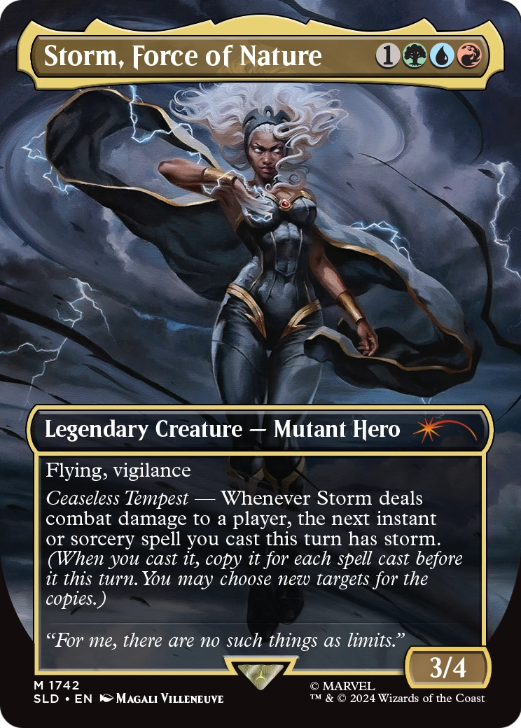 Storm, Force of Nature (SLD-1742) (Borderless) [Secret Lair Drop]