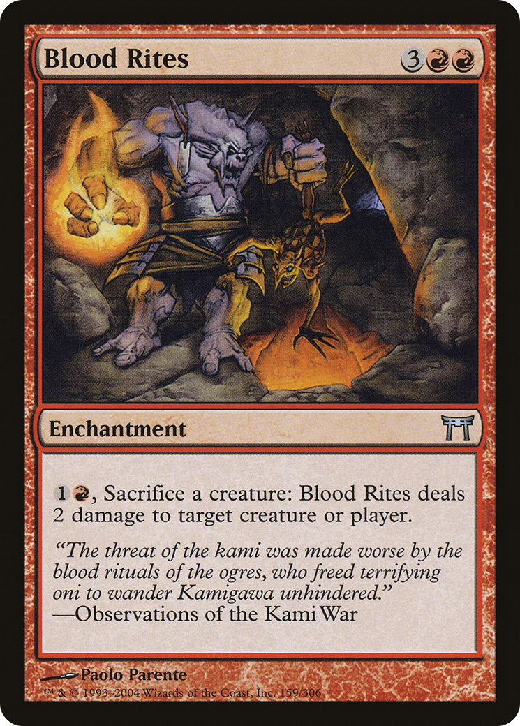 Blood Rites (CHK-159) [Champions of Kamigawa] Foil