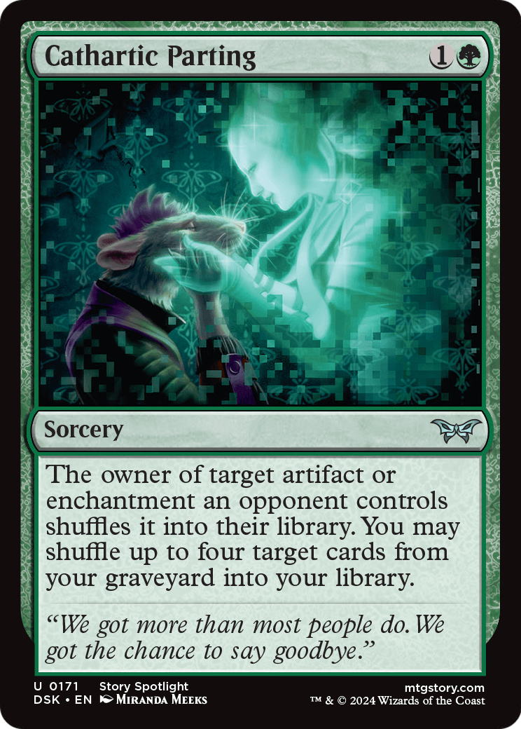 Cathartic Parting (DSK-171) [Duskmourn: House of Horror] Foil