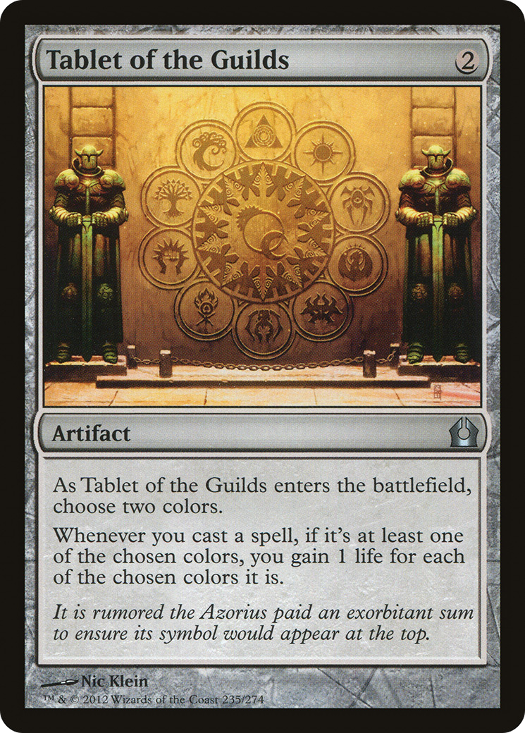 Tablet of the Guilds (RTR-235) [Return to Ravnica] Foil