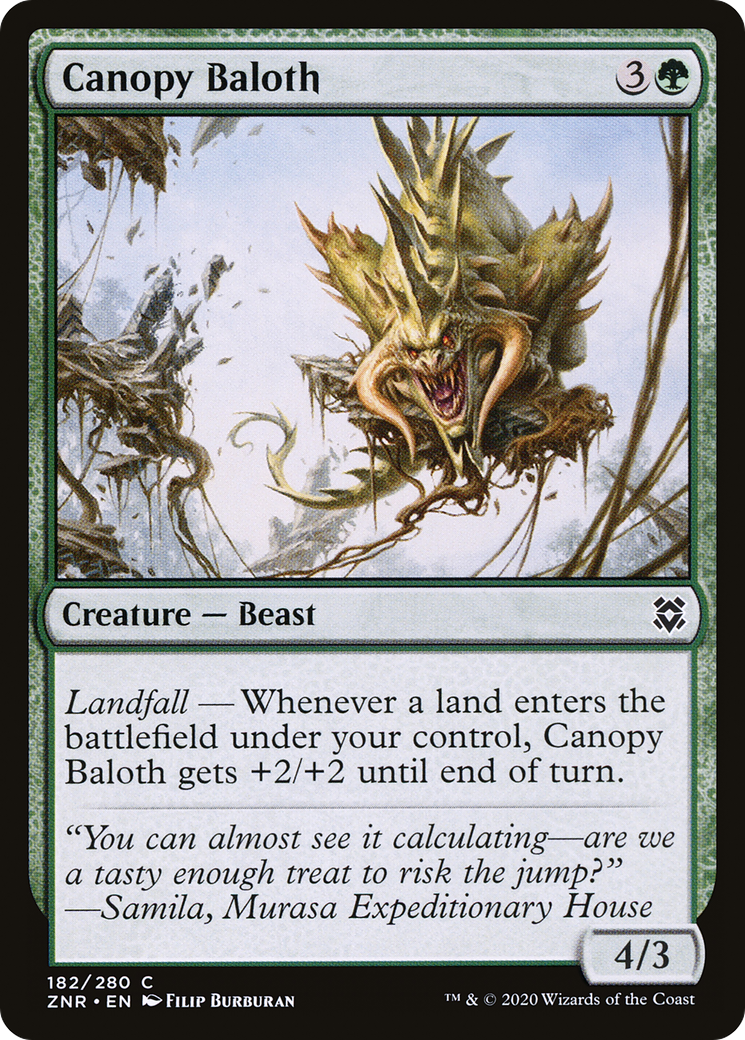 Canopy Baloth (ZNR-182) [Zendikar Rising] Foil