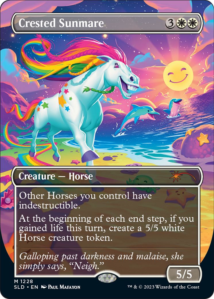 Crested Sunmare (SLD-1228) (Borderless) [Secret Lair Drop]