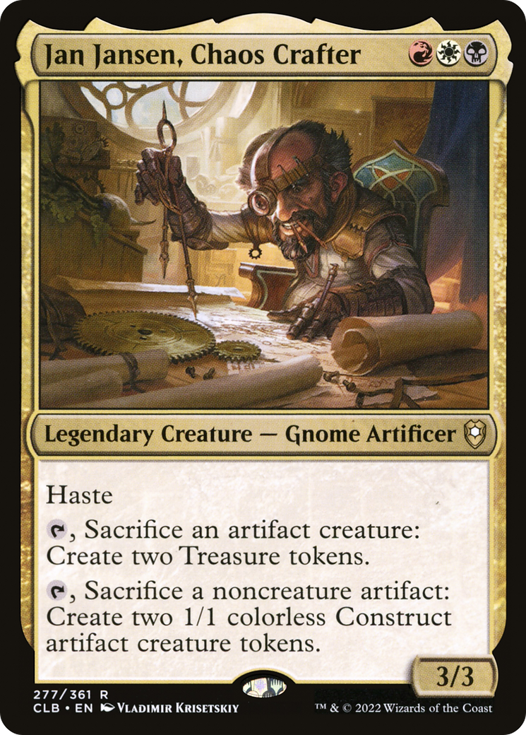 Jan Jansen, Chaos Crafter (CLB-277) [Commander Legends: Battle for Baldur's Gate]