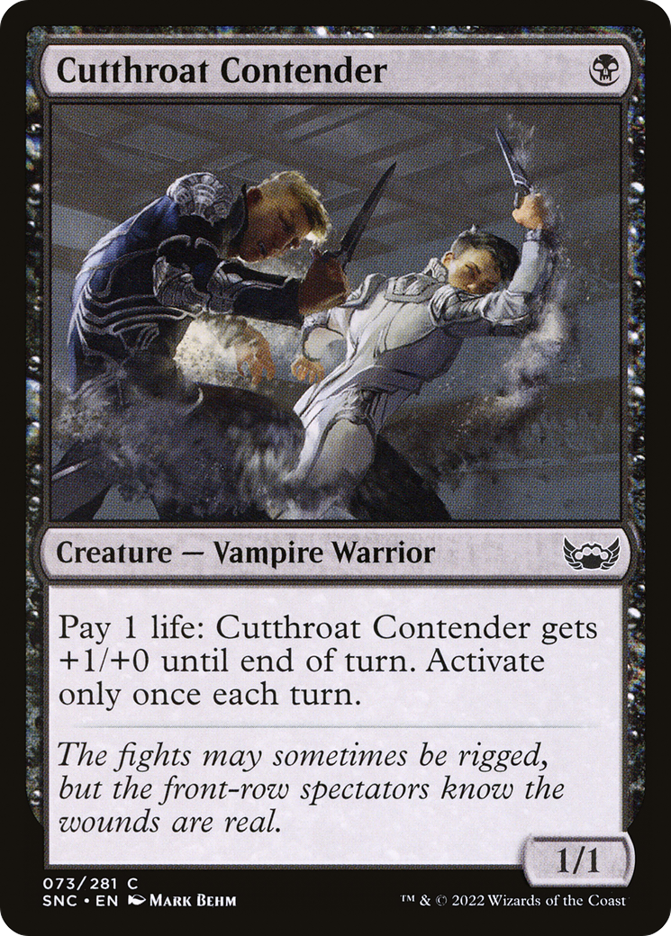 Cutthroat Contender (SNC-073) [Streets of New Capenna] Foil