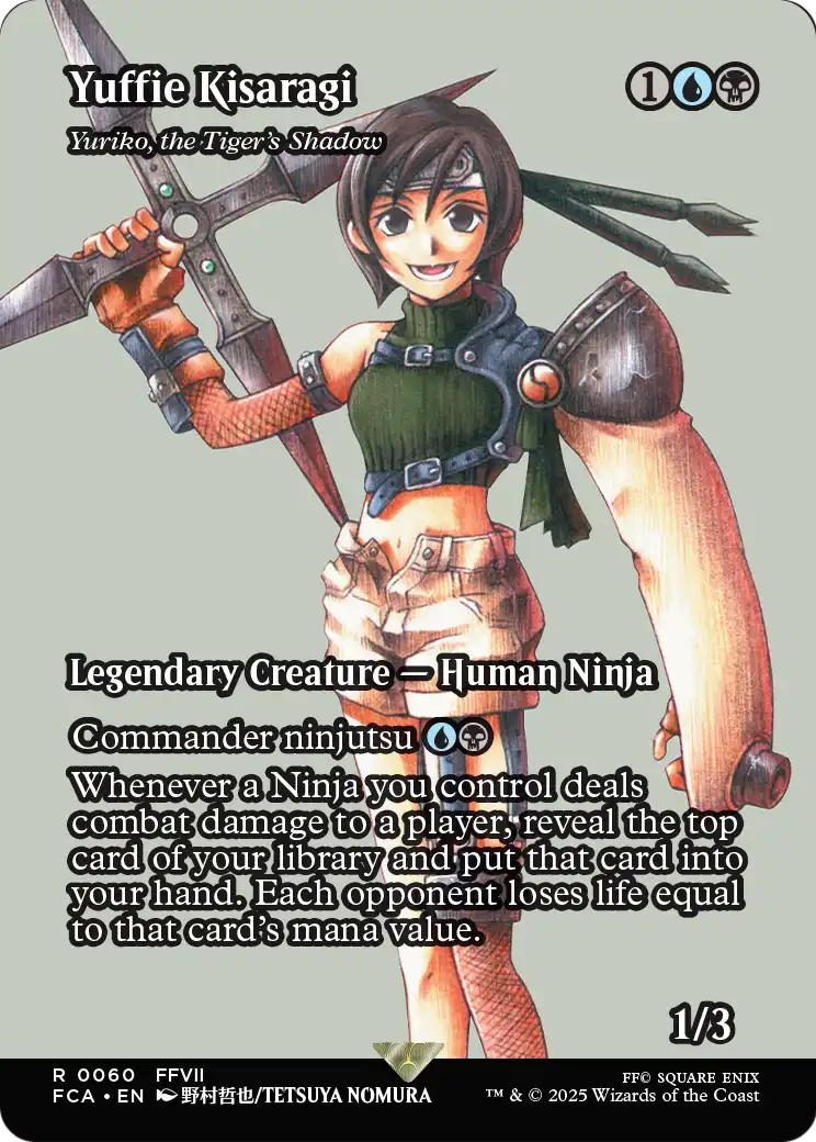 Yuffie Kisaragi - Yuriko, the Tiger's Shadow (Showcase) (FCA-060) (Borderless) [FINAL FANTASY: Through the Ages]