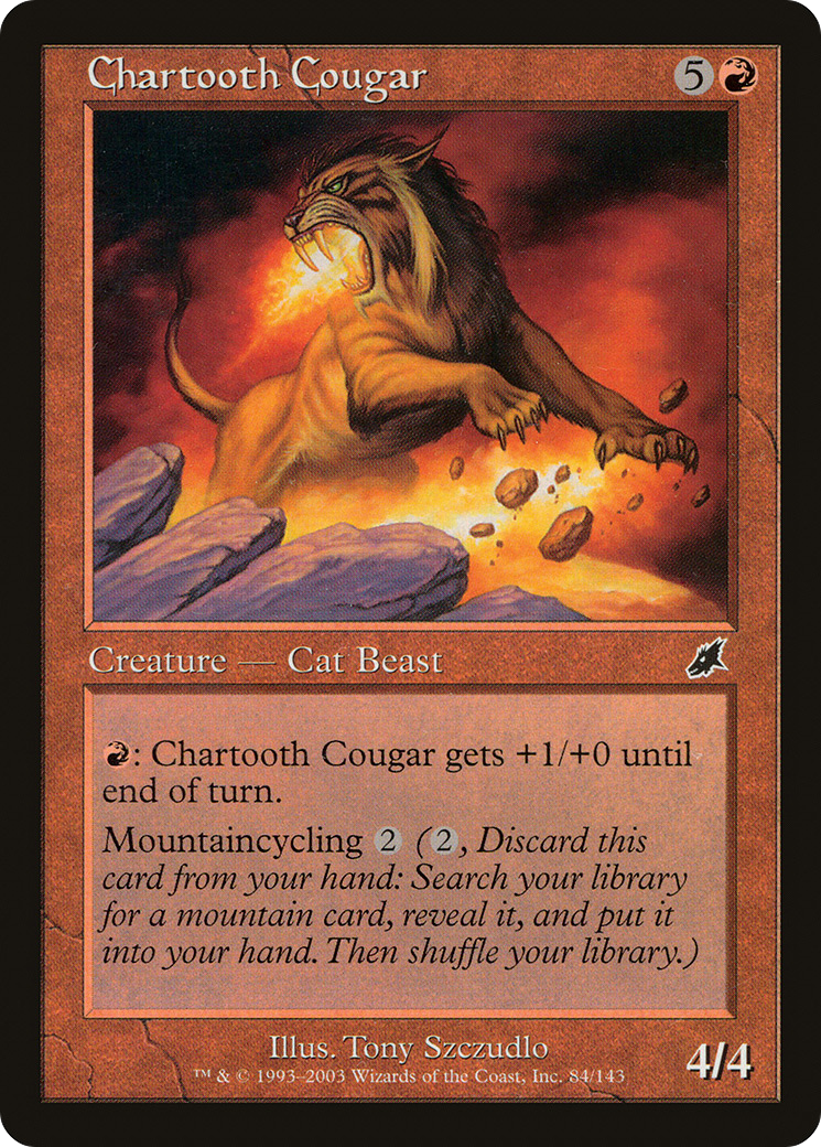 Chartooth Cougar (SCG-084) [Scourge] Foil