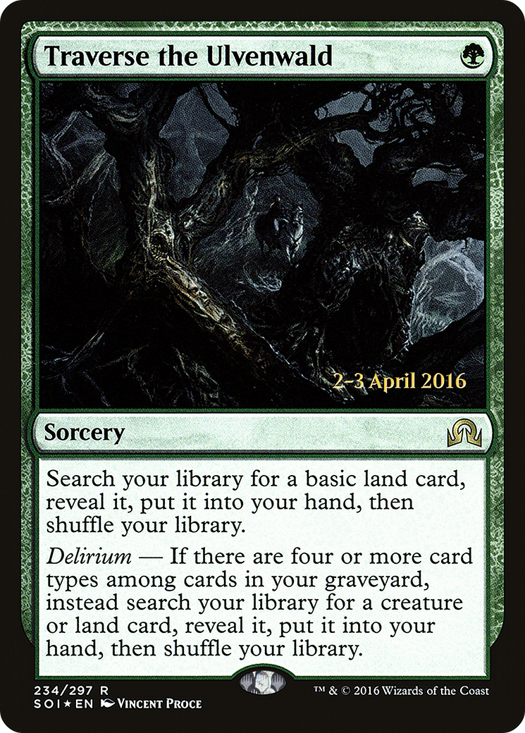 Traverse the Ulvenwald (PRE-234S) [Shadows over Innistrad Promos] Foil