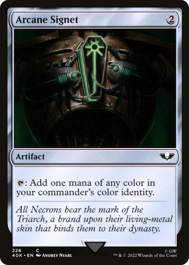 Arcane Signet (40K-228) [Warhammer 40,000 Commander]