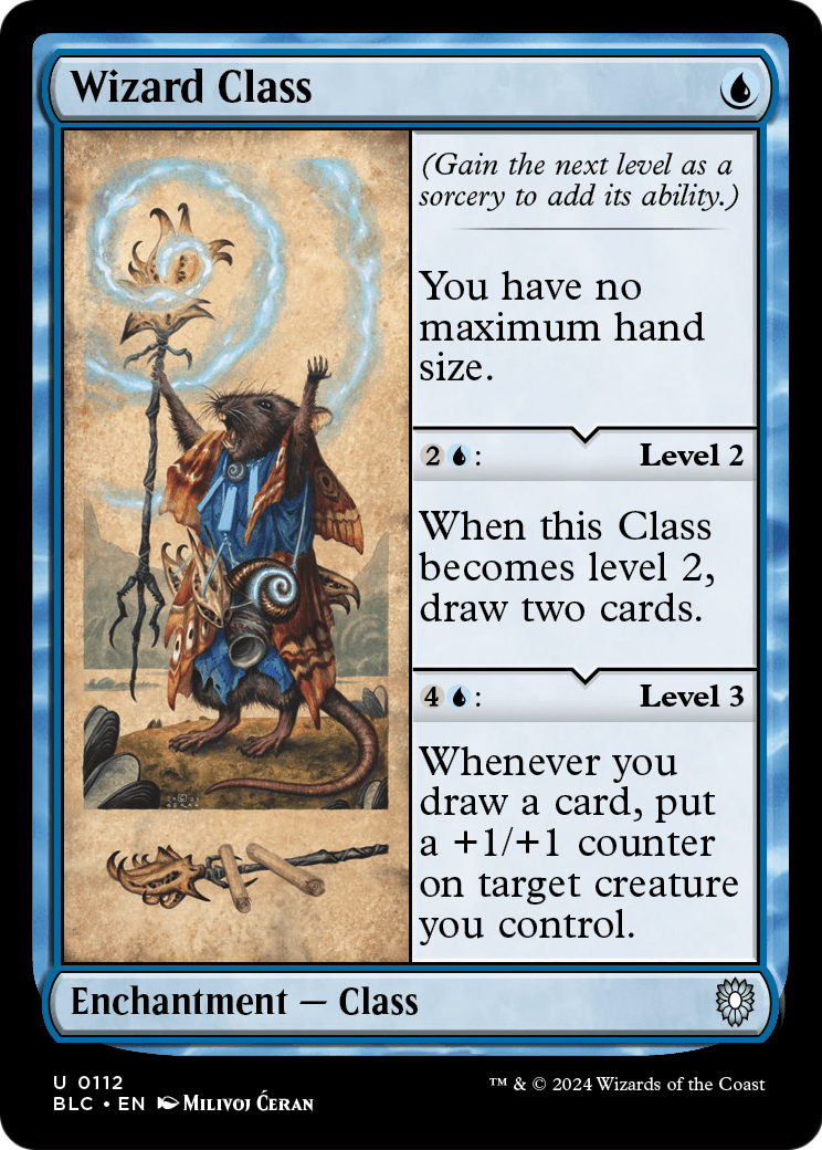 Wizard Class (BLC-112) [Bloomburrow Commander]