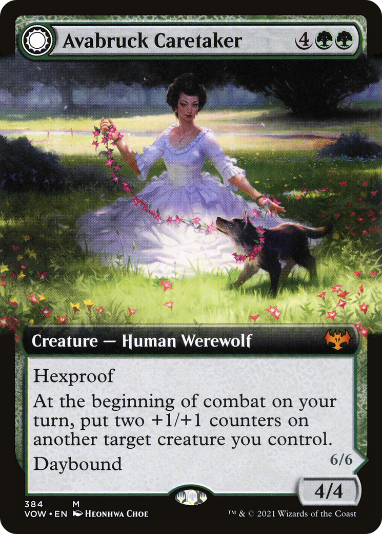 Avabruck Caretaker (Extended Art) (VOW-384) [Innistrad: Crimson Vow] Foil
