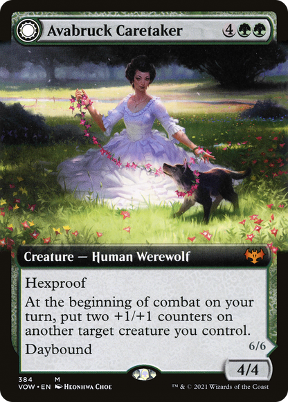 Avabruck Caretaker (Extended Art) (VOW-384) [Innistrad: Crimson Vow] Foil