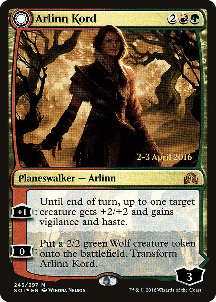 Arlinn Kord (PRE-243S) [Shadows over Innistrad Promos] Foil