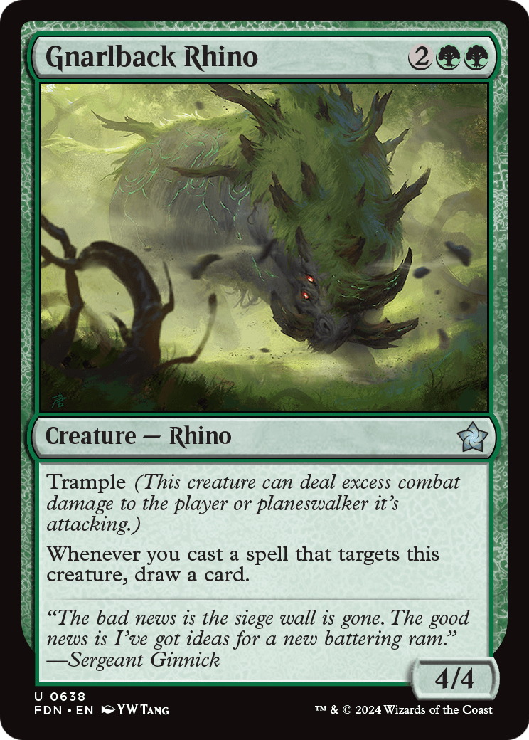 Gnarlback Rhino (FDN-638) [Foundations]