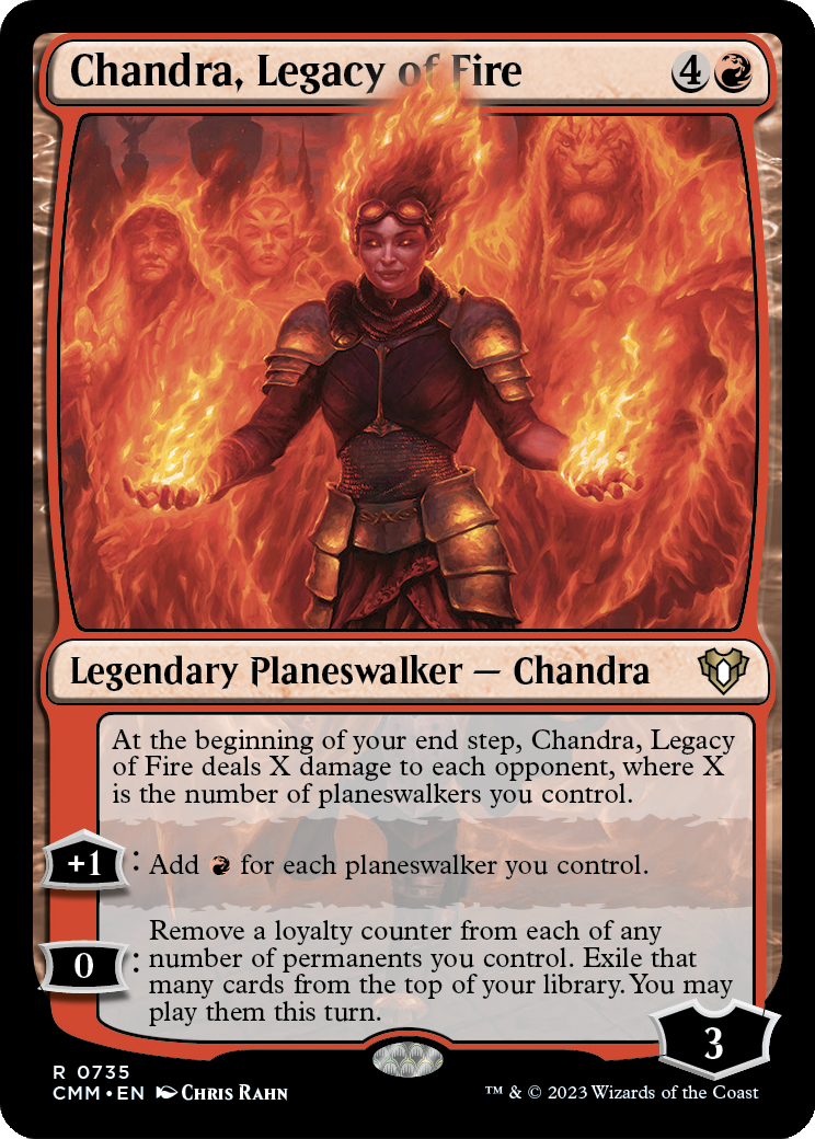 Chandra, Legacy of Fire (CMM-735) [Commander Masters]