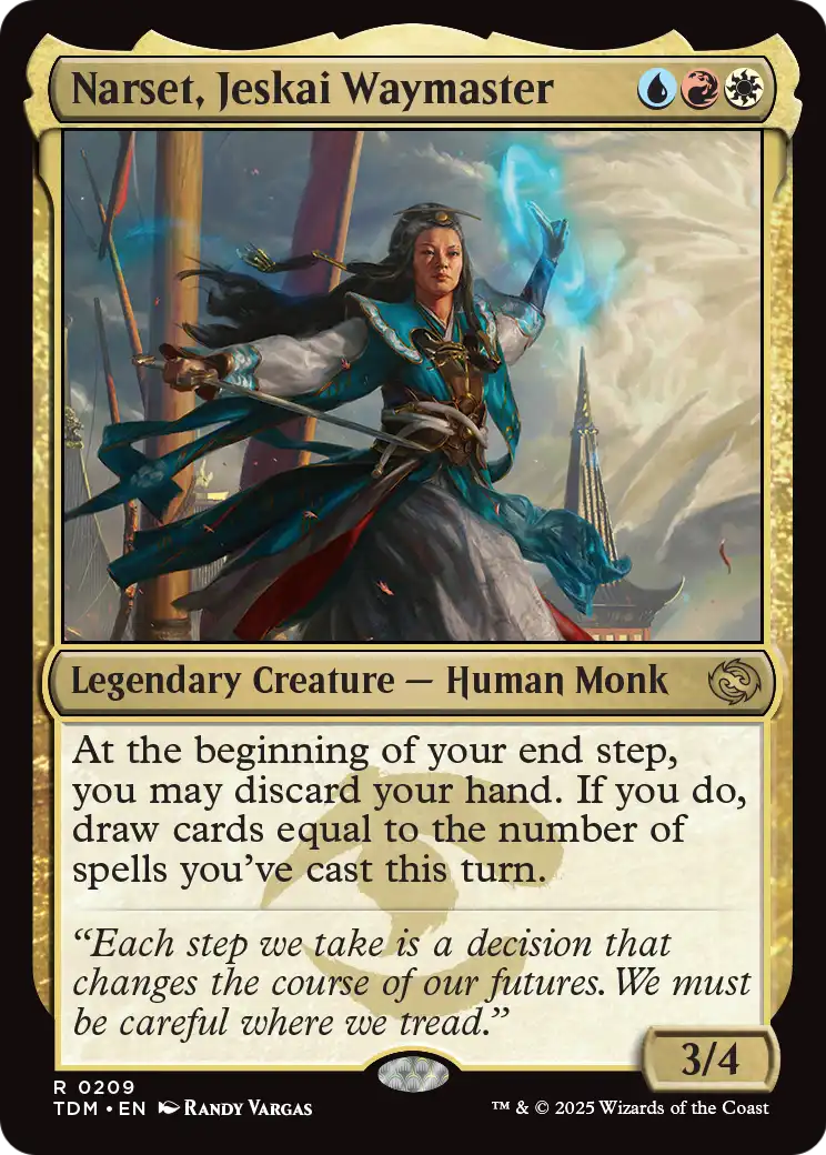 Narset, Jeskai Waymaster (TDM-209) [Tarkir: Dragonstorm] Foil