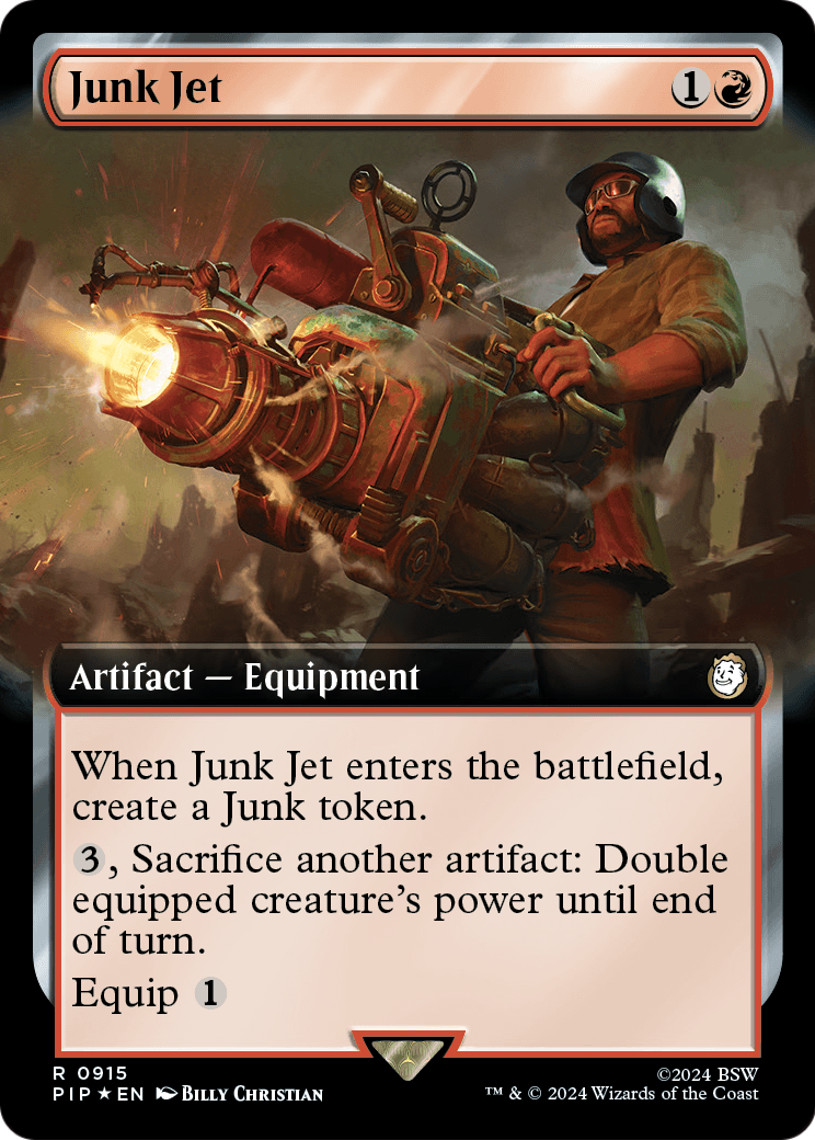 Junk Jet (Extended Art) (Surge Foil) (PIP-915) [Fallout] Foil