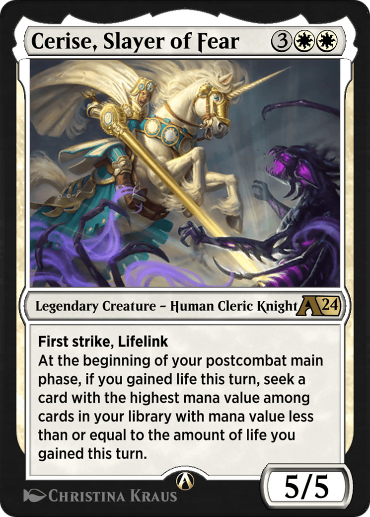 Cerise, Slayer of Fear (YWOE-001) [Alchemy: Wilds of Eldraine]