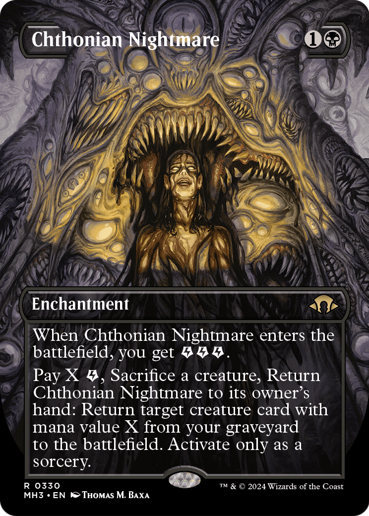 Chthonian Nightmare (Borderless) (MH3-330) [Modern Horizons 3] Foil
