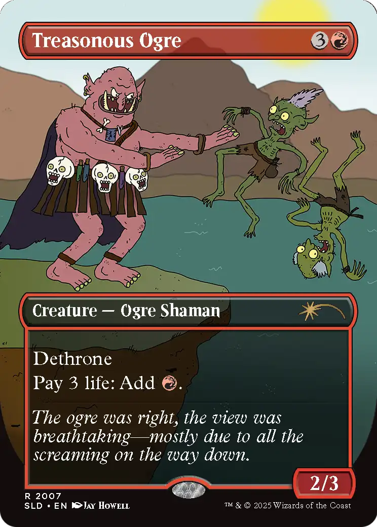 Treasonous Ogre (SLD-2007) (Borderless) [Secret Lair Drop] Foil