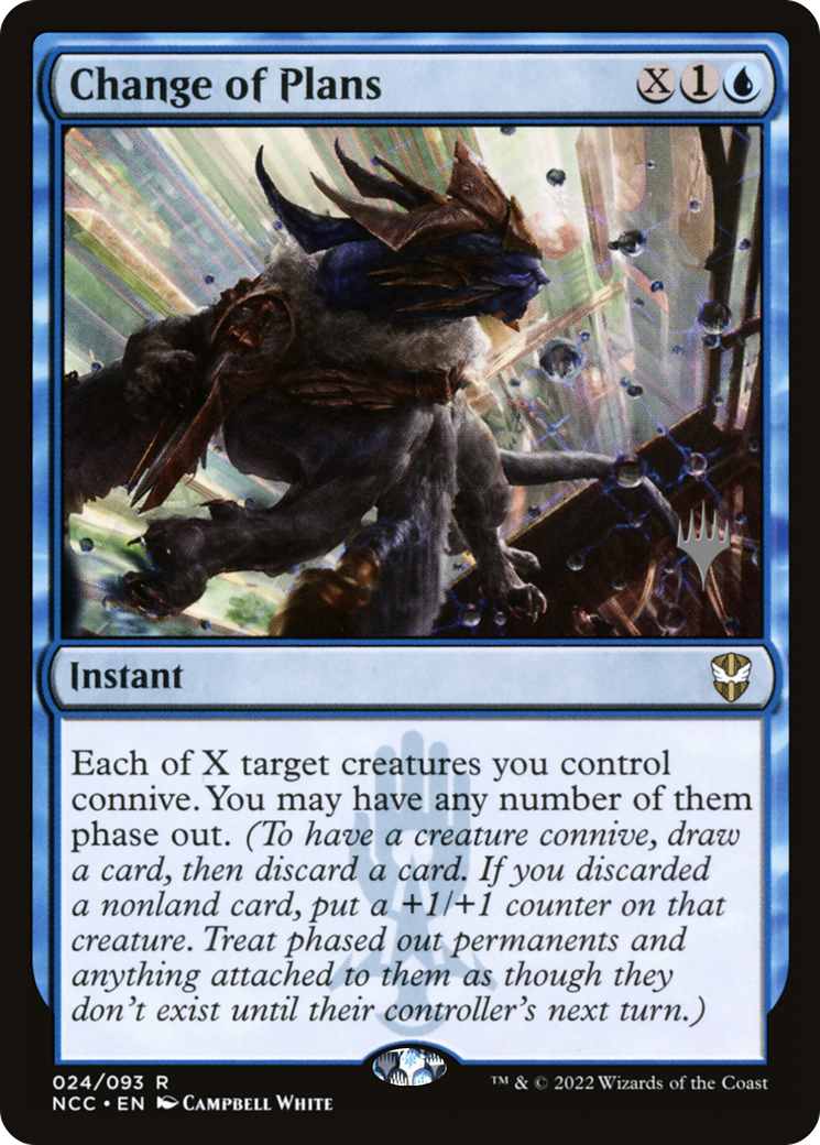 Change of Plans (PPSNC-024) [Promo Pack: New Capenna Commander Promos] Foil