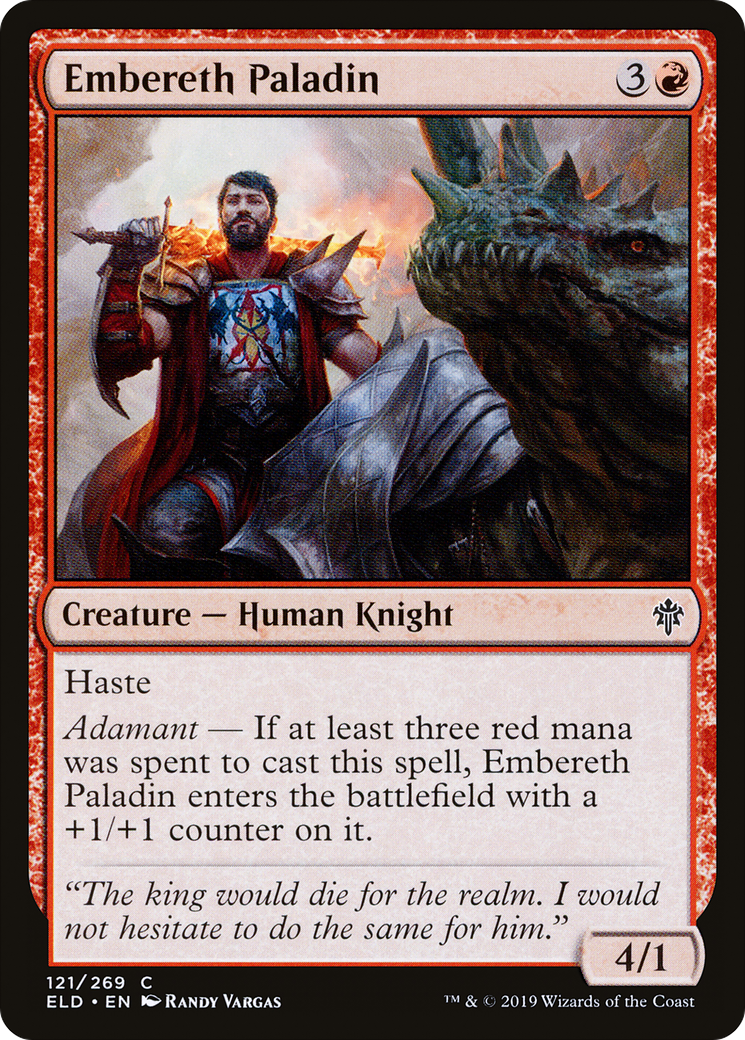 Embereth Paladin (ELD-121) [Throne of Eldraine] Foil
