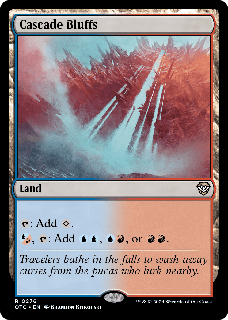 Cascade Bluffs (OTC-276) [Outlaws of Thunder Junction Commander]