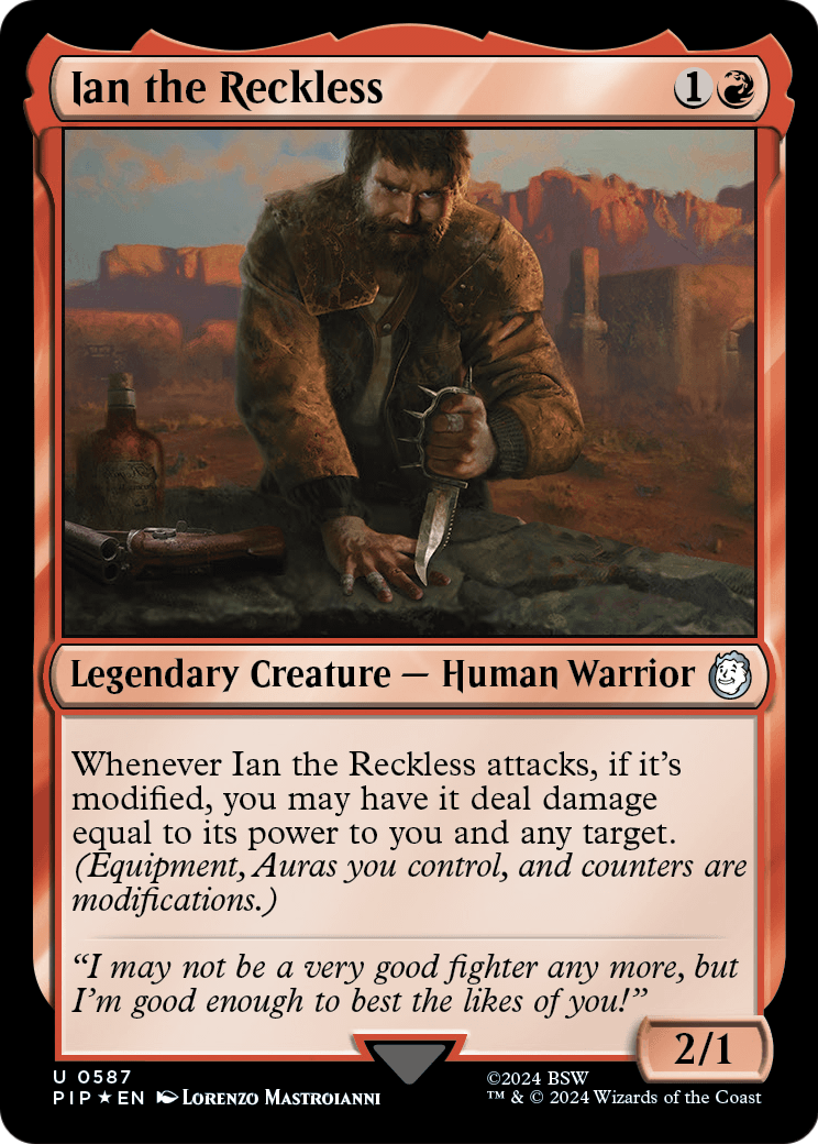 Ian the Reckless (Surge Foil) (PIP-587) [Fallout] Foil