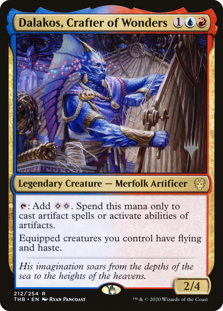 Dalakos, Crafter of Wonders (PPTHB-212) [Promo Pack: Theros Beyond Death Promos] Foil
