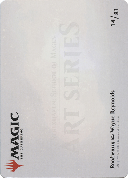 Bookwurm // Bookwurm (ASTX-014) (Borderless) [Strixhaven Art Series]