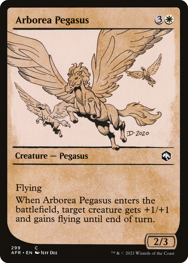 Arborea Pegasus (Showcase) (AFR-299) [Adventures in the Forgotten Realms] Foil