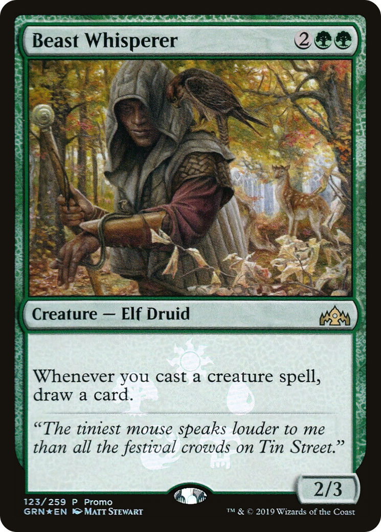Beast Whisperer (MEDIA-123) [Guilds of Ravnica Promos] Foil