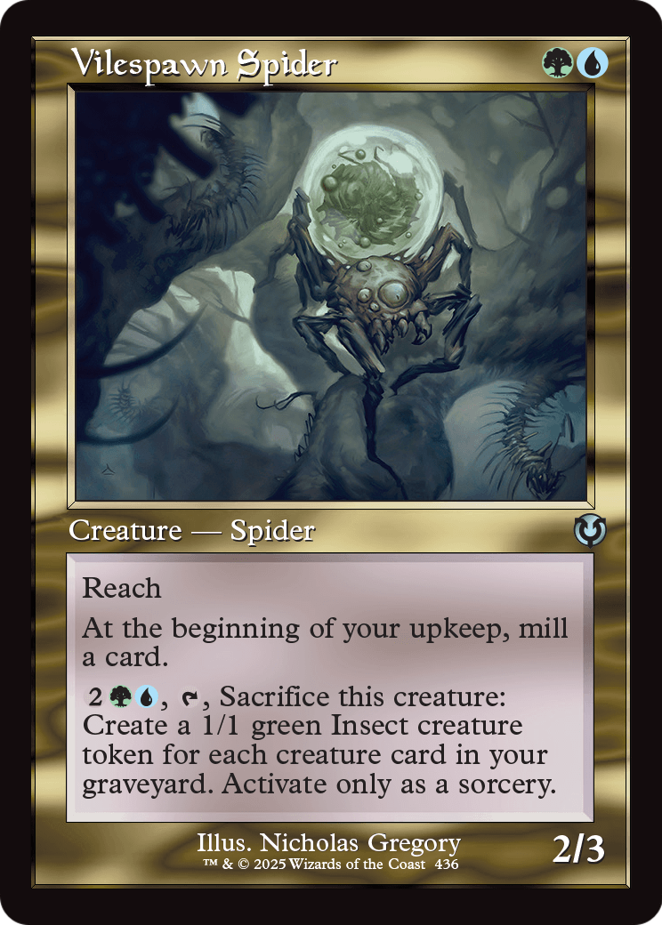 Vilespawn Spider (Retro Frame) (INR-436) [Innistrad Remastered] Foil